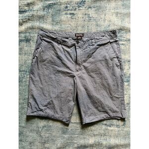 Michael Kors Blue White Micro Plaid 100% Cotton Shorts Size 34